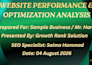 do a complete SEO website audit with an action plan
